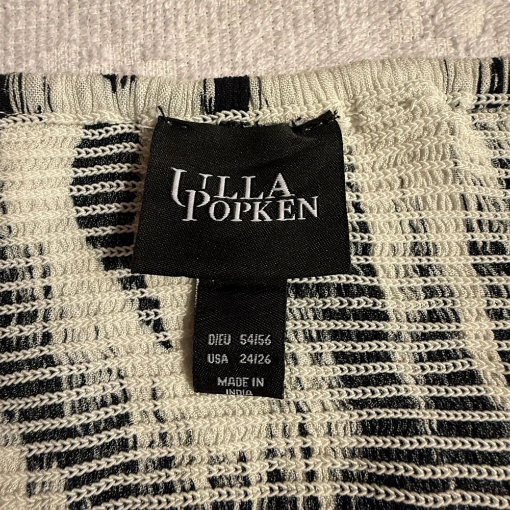 Ulla Popken Monochrome Geometric Dress
